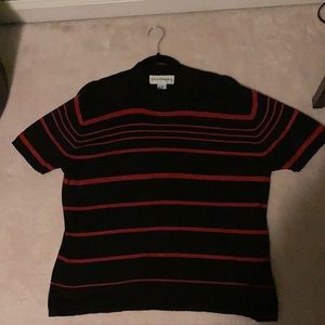 Black and Red Striped Sweater